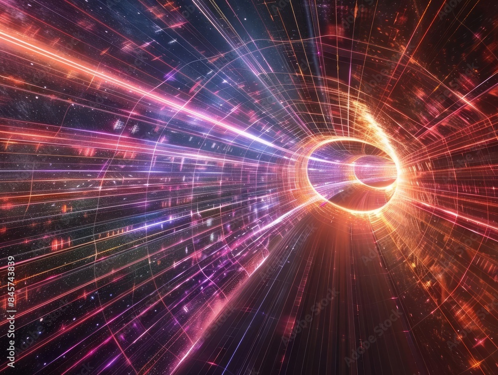 Cosmic Rays Curved lines radiating out from a central point, resembling cosmic rays or light beams Cosmic Rays Curved lines radiating out from a central point, resembling cosmic rays or light beams