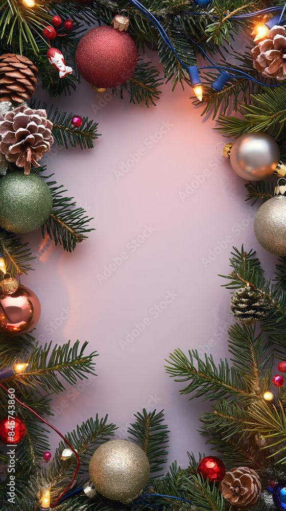 Christmas lights ornamenal background design Christmas lights ornamenal background design