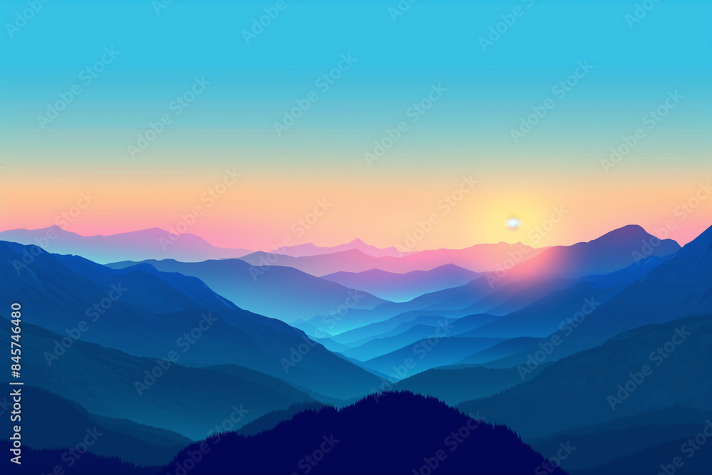 sunrise in the mountains sunrise in the mountains