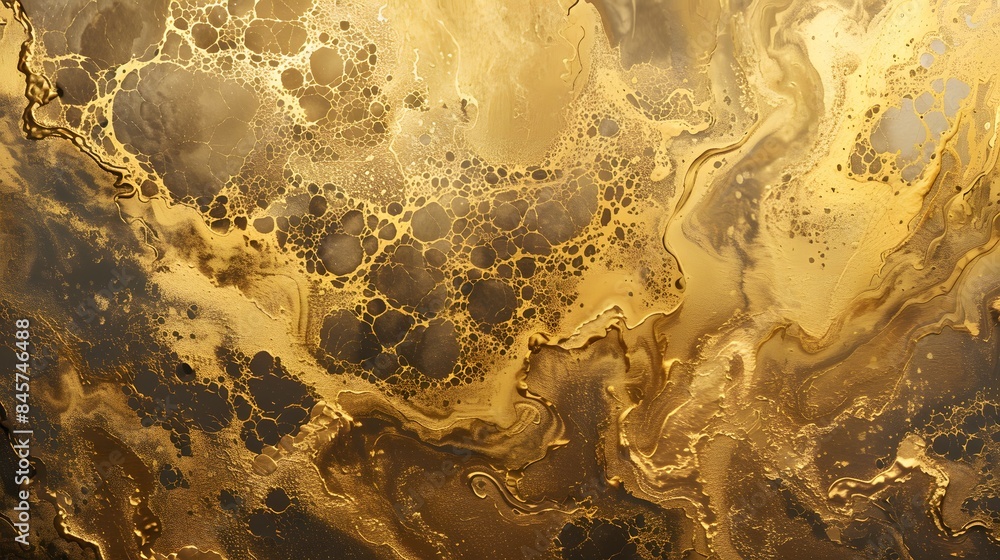 Fototapeta premium Black and golden marble texture