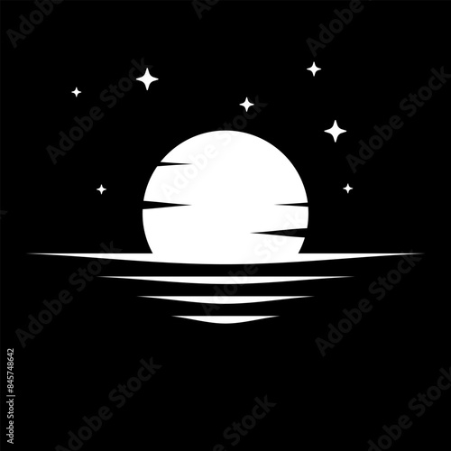 Moon Logo can be used for icon, logo, and etc.