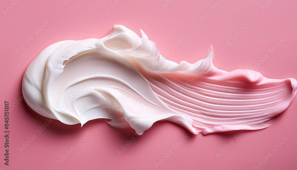 smears of cream texture on a pink background High quality photo smears of cream texture on a pink background High quality photo