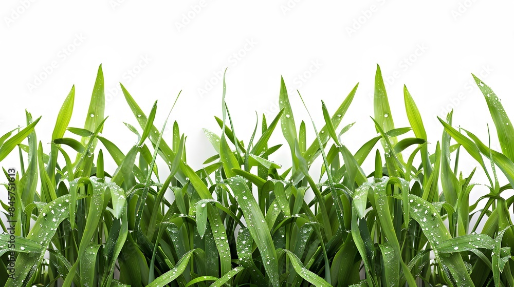 Obraz premium Grass on white background