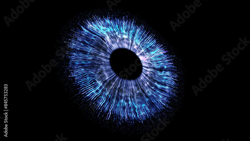 Eye Iris Digital Abstract Concept Entertainment Technology Artificial Intelligence