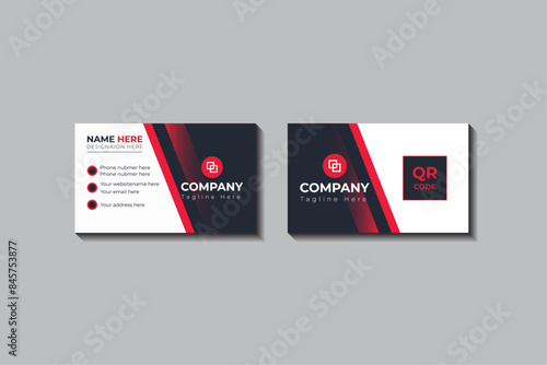 Modern and simple Business Card Template For company Corporate Style, Creative And Simple business card design
