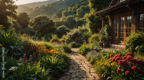 Wallpaper Mural Beautiful summer garden wallpaper Torontodigital.ca