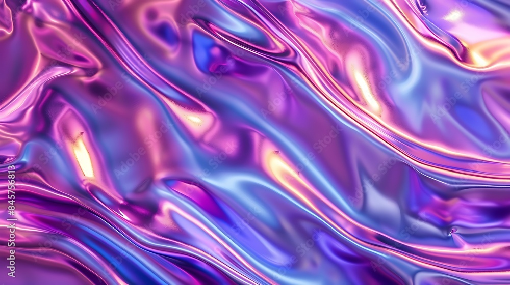Abstract background iridescent holographic foil metallic texture ultraviolet wavy wallpaper fluid ripples liquid metal surface Abstract background iridescent holographic foil metallic texture ultraviolet wavy wallpaper fluid ripples liquid metal surface