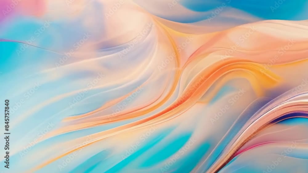The image showcases a mesmerizing abstract fluid artwork featuring vibrant pastel colors of pink, orange, blue, and purple flowing gracefully. The mood is serene and captivating. The image showcases a mesmerizing abstract fluid artwork featuring vibrant pastel colors of pink, orange, blue, and purple flowing gracefully. The mood is serene and captivating.