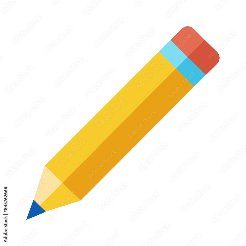 Pencil icon flat design vector isolated Pencil icon flat design vector isolated