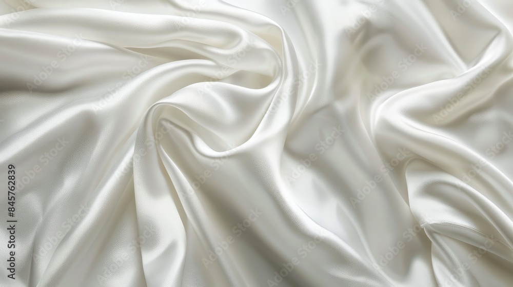 Fototapeta premium White Silk or Satin Texture for Wedding Background