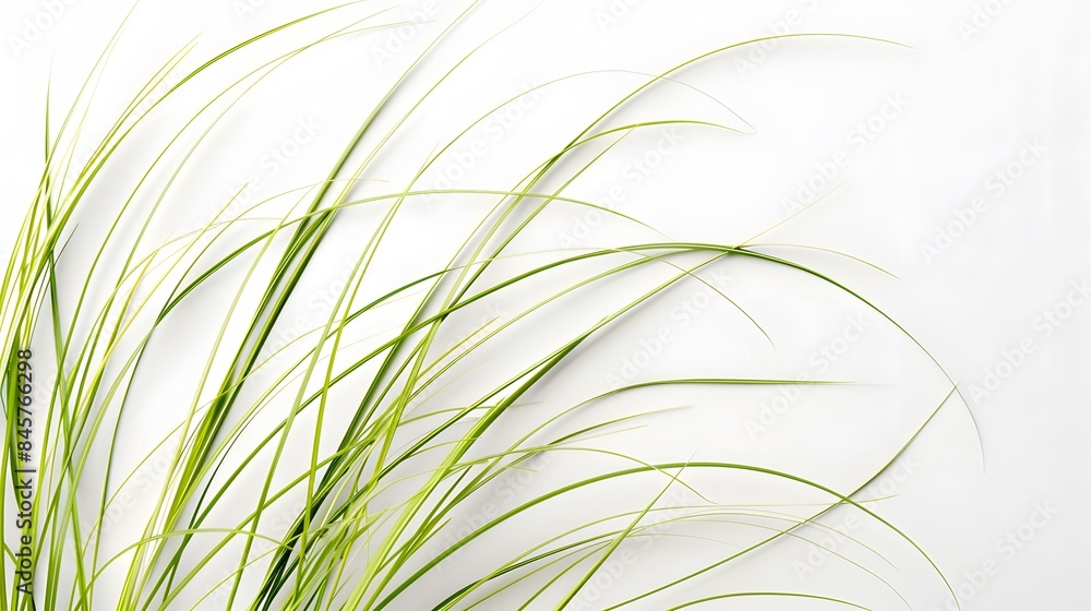 grass on white background grass on white background