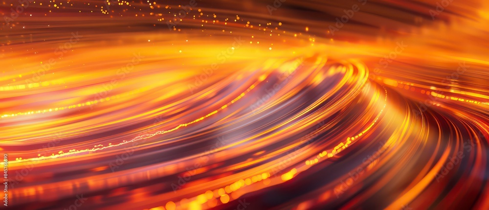 Dynamic orange lines racing across space, representing lightning-fast data transfer and seamless connectivity Dynamic orange lines racing across space, representing lightning-fast data transfer and seamless connectivity