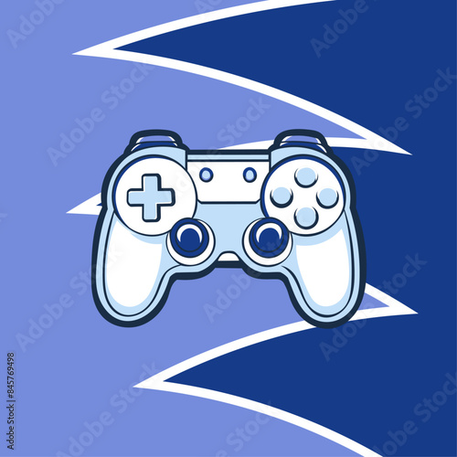 Game joystick illustration