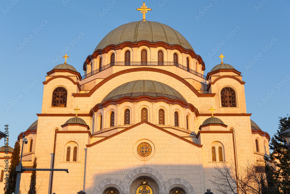 The Church of Saint Sava, Hram Svetog Save in Belgrade, Serbia The Church of Saint Sava, Hram Svetog Save in Belgrade, Serbia