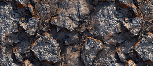 Desert rock texture reflects the arid beauty of sun-kissed terrain, its surface weathered by the passage of time