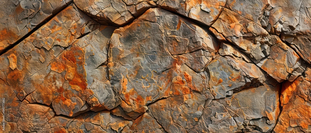 Desert rock texture reflects the arid beauty of sun-kissed terrain, its surface weathered by the passage of time Desert rock texture reflects the arid beauty of sun-kissed terrain, its surface weathered by the passage of time