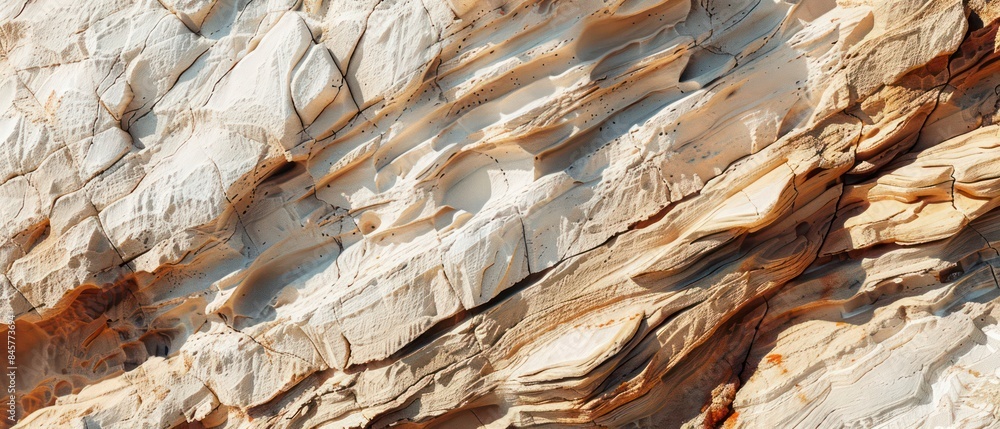 Desert rock texture reflects the arid beauty of sun-kissed terrain, its surface weathered by the passage of time Desert rock texture reflects the arid beauty of sun-kissed terrain, its surface weathered by the passage of time