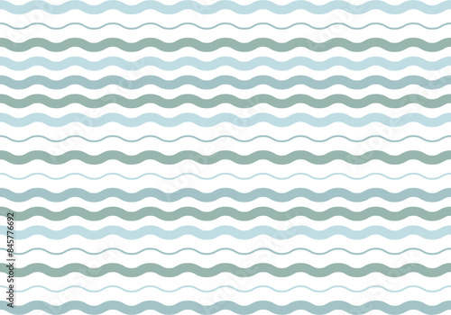 Fondo de patrón de líneas onduladas azules representando el mar