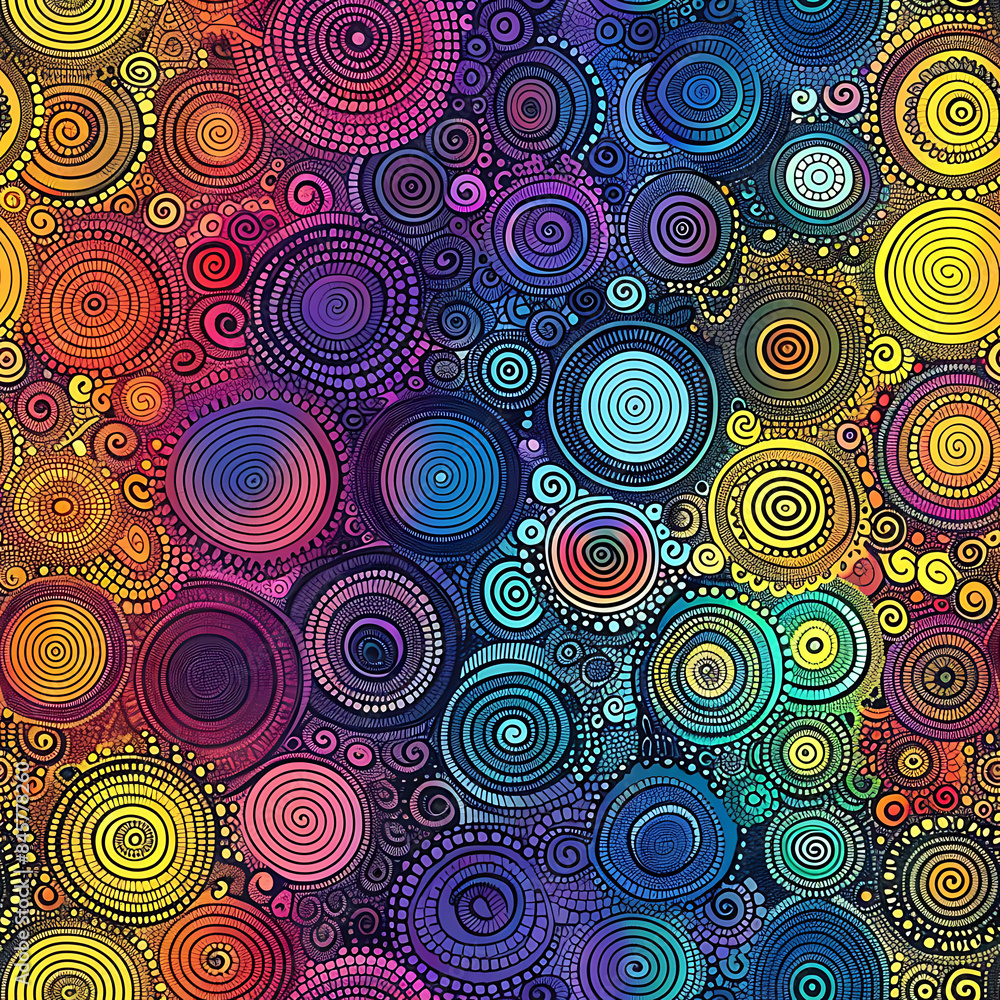 seamless pattern with circles seamless pattern with circles