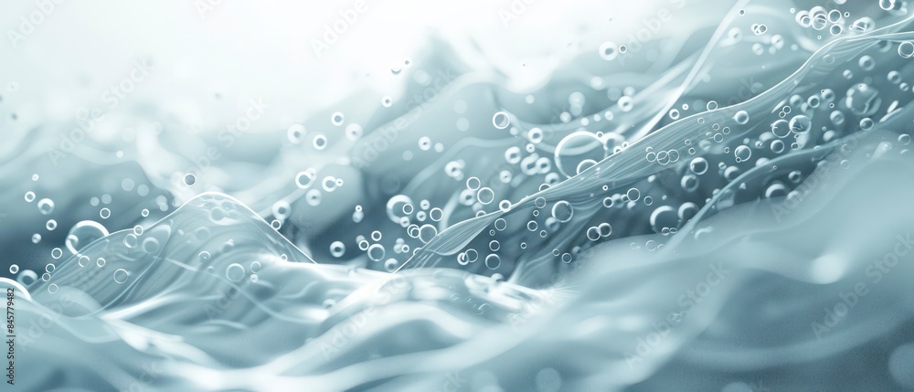 Light rays dance alongside wireframe constructs and bubbles in a surreal, abstract portrayal of clean technology, set against a crisp white background Light rays dance alongside wireframe constructs and bubbles in a surreal, abstract portrayal of clean technology, set against a crisp white background