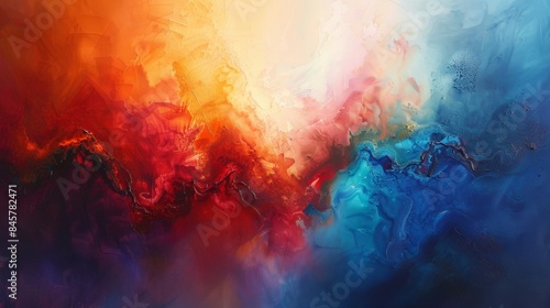 Vibrant Abstract Art Background, Generative AI © studioclever