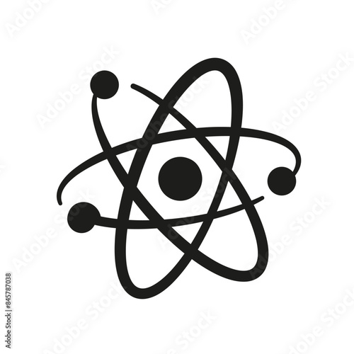 Physics icon. Neutron icon. Physics logo.