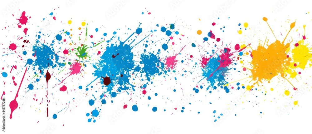colorful drop of paint splashes, creating a miniature explosion of vibrant hues colorful drop of paint splashes, creating a miniature explosion of vibrant hues