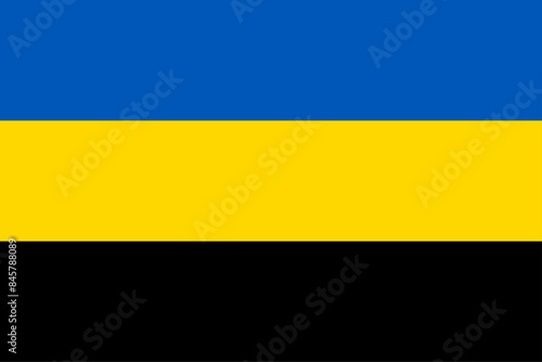 Flag of Belgorod people's republic. Unrecognized republic in russia-Ukrainian war
