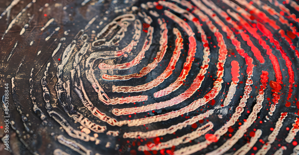 Close-up fingerprints Close-up fingerprints