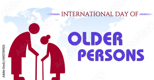 International Day of Older persons, campaign or celebration banner