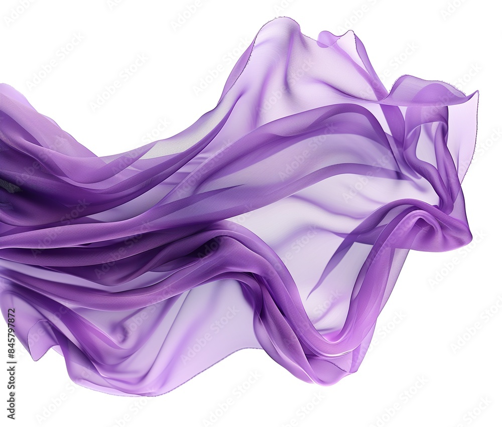 Silk fabric flowing on a white background Silk fabric flowing on a white background