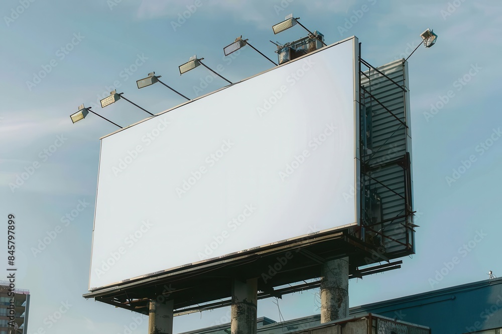 advertisement mockup on blank billboard commercial poster template aigenerated concept advertisement mockup on blank billboard commercial poster template aigenerated concept