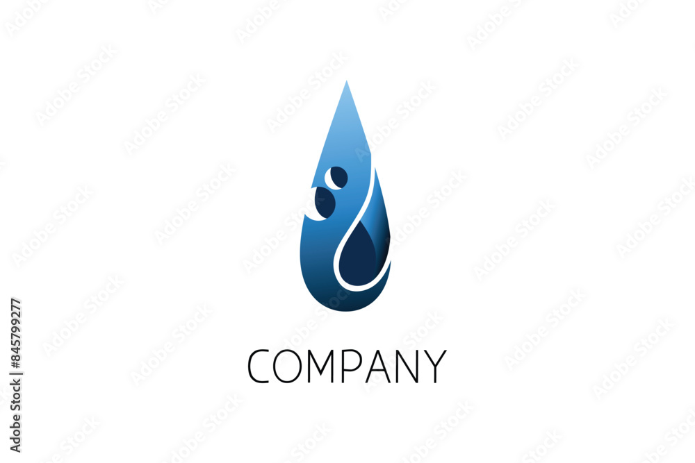 a logo inspired by water droplets a logo inspired by water droplets