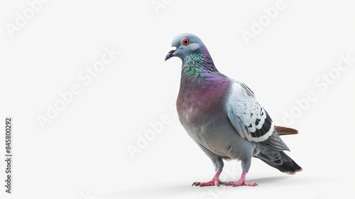 Wallpaper Mural pigeon isolated on white background Torontodigital.ca