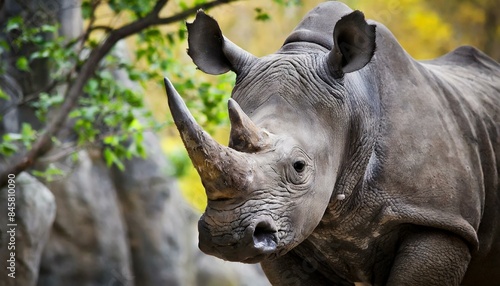rhino in the wild