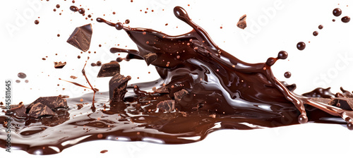 Gourmet Chocolate Splash, Isolated on White