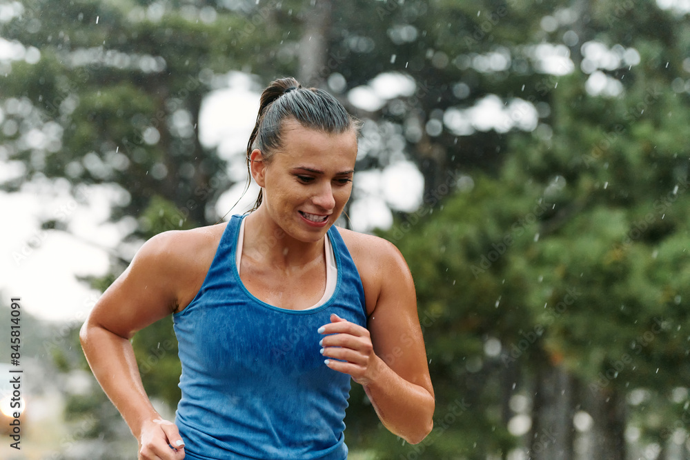 Unstoppable: A Determined Athlete Trains Through the Rain in Pursuit of Marathon Glory Unstoppable: A Determined Athlete Trains Through the Rain in Pursuit of Marathon Glory