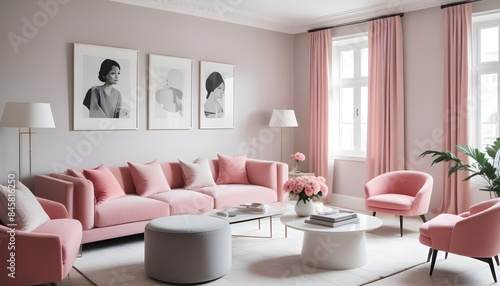 inimalist interior design style, futuristic home office, sleek furniture, state of the art technology