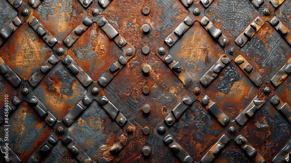 Rusty metal background. Metallic pattern Rusty metal background. Metallic pattern