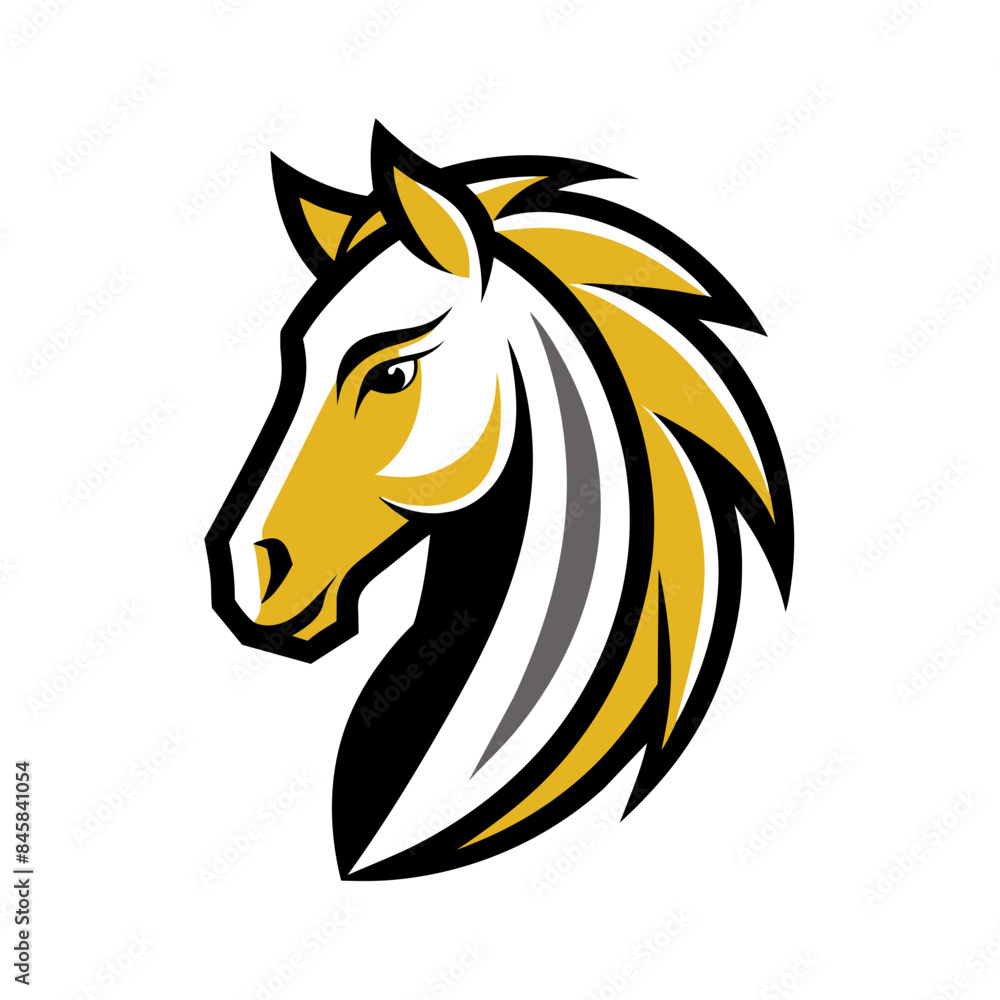 a minimalist logo vector art illustration with a points horse head logo, a minimalist logo vector art illustration with a points horse head logo,