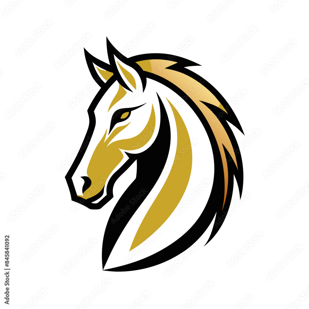 a minimalist logo vector art illustration with a points horse head logo, a minimalist logo vector art illustration with a points horse head logo,