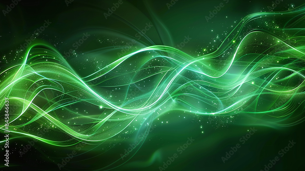 Abstract background with curved motion is a soft beam in green laser trend. Abstract background with curved motion is a soft beam in green laser trend.