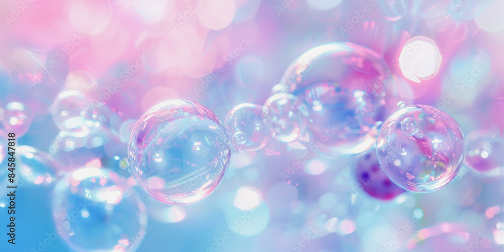 Dreamy pastel bubbles close-up Dreamy pastel bubbles close-up
