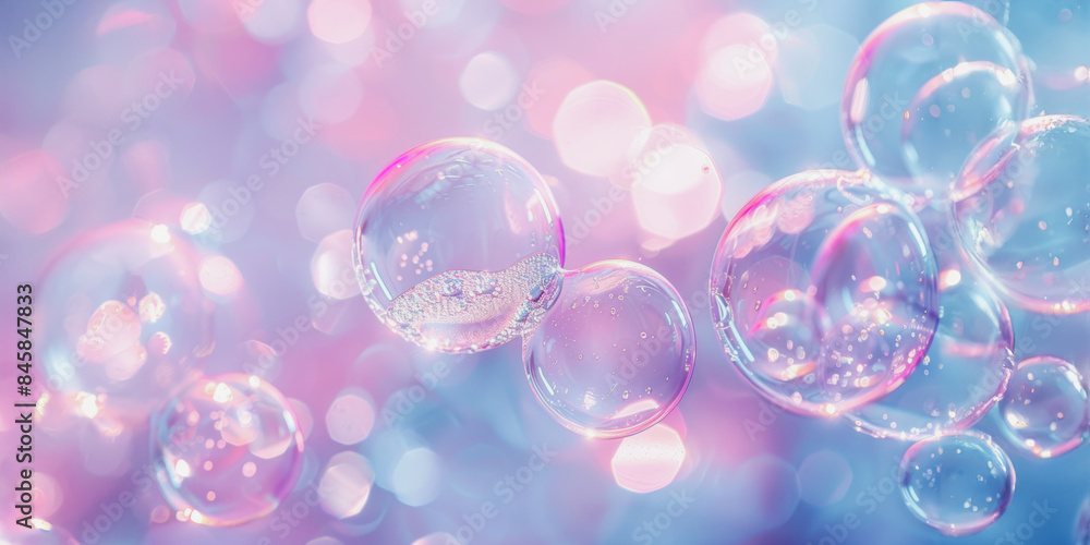 Dreamy pastel bubbles close-up Dreamy pastel bubbles close-up