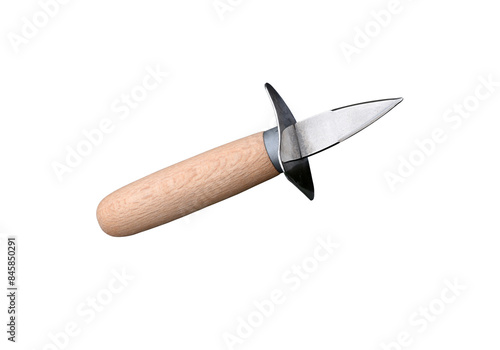 An oyster knife isolated on the transparent background