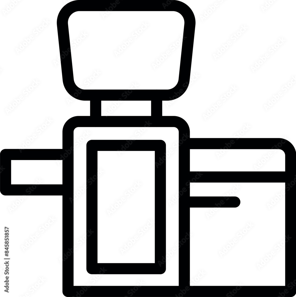 Coffee machine icon representing brewing a cup of coffee using modern appliance Coffee machine icon representing brewing a cup of coffee using modern appliance
