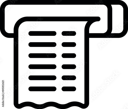 Point of sale terminal printing a receipt with purchase information