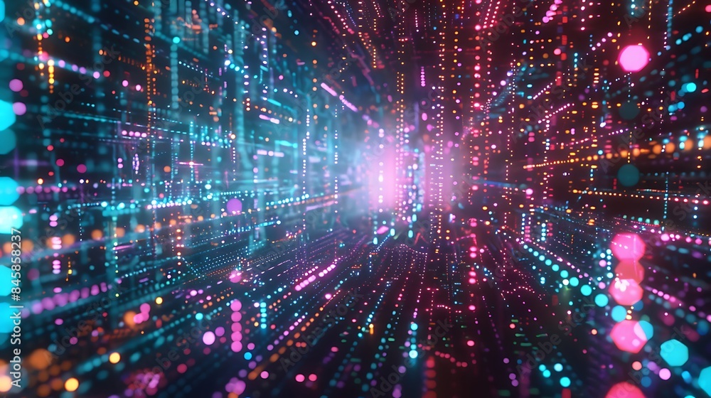 Big data futuristic visualization Big data futuristic visualization