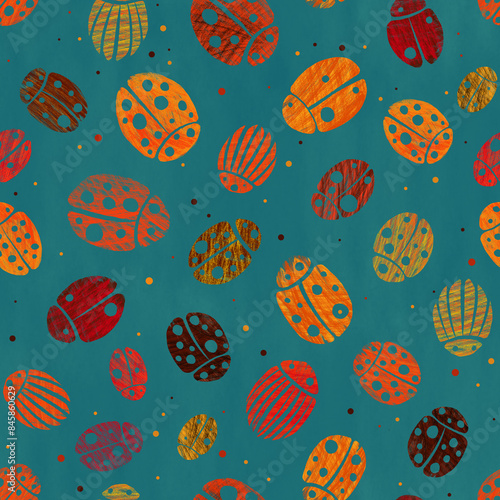 My Whimsical Friends -  Green - Digital Papers I Seamless Fabric Pattern | Scrapbook Paper | Paper Set | Printable Designer Background