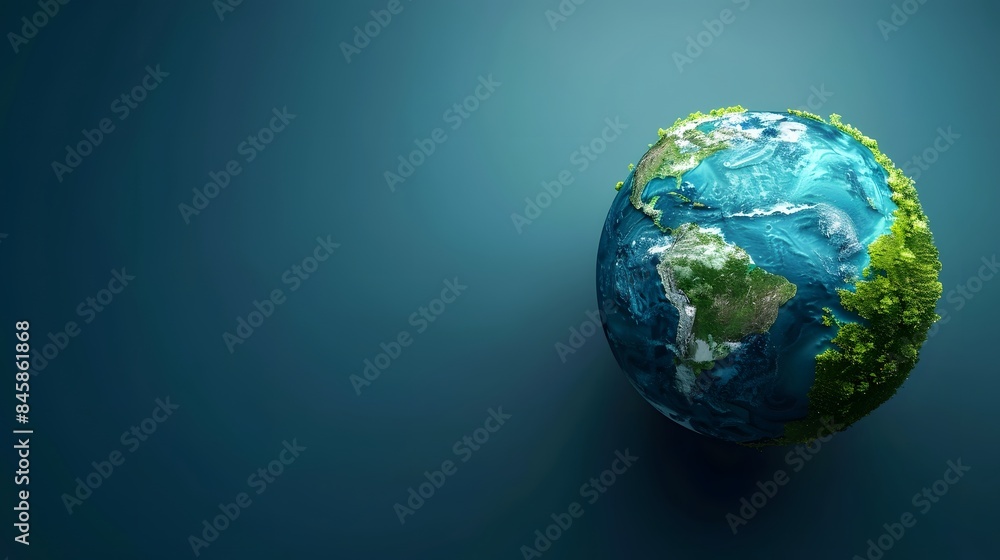 Earth day concept on white background, World environment day Earth day concept on white background, World environment day